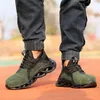 Hot Work Safety Boot for Men Anti-Smashing Construction Safety Shoes Steel Toe Cap onverwoestbare sneakers 201223