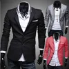 Moda-Moda Kış Siyah Kırmızı Gri Erkek Casual Giyim Pamuk Uzun Kollu Casual Slim Fit Şık Suit Blazer Coats Ceketler