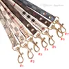 Fashion Designer Dog Collars Leashes Set Soft Adjustable Printed Leather Classic Pet Collar Leash Sets for Small Dogs Outdoor Durable B36