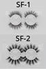 2 Pairs Reusable Self-adhesive False Eyelashes Glue Free Fake Eye Lashes Easy to Wear Fluffy Eyelash Extension Makeup Tool