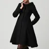 패션 겨울 가을 여성 양모 코트 긴 소매 벨트 벨트 느슨한 따뜻한 모직 재킷 후드 겉옷 # J30 201028