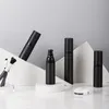 Empty Black Frosted Plastic AS Spray Pump Bottles Airless 15ml 30ml 50ml Dispenser for Cosmetic Liquid/Lotion