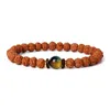 Strand Beaded Strands Rudraksha Vajra Bodhi Lucky Bracelets Men Meditation Dream Tiger Eye Bead Bracelet Women Prayer Chakras Tibetan