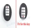 원격 스마트 키 2/3/4 버튼 니산 Qashqai X-Trail Teana 액세서리 키 케이스 FOB 가방 링 쉘 커버 트림 ABS 스타일