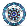 Proof That Tony Stark Has A Heart Arc Reactor Print Acrylic Clock Superhero Style Hanging Wall Watch Movie Fans Home Decor 201212