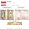 Europäische goldene königliche Luxusvorhänge für Schlafzimmer, Fenstervorhänge für Wohnzimmer, elegante Vorhänge, europäischer Vorhang, Heimfenster, Deco1088617