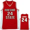 Basketball collégial personnalisé Fresno State Bulldogs FSU Maillots Orlando Robinson Deon Stroud Christian Grey Devin Gage Anthony Holland Meah