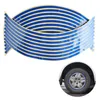 16 Pz 18 pollici Strisce Brand New di Alta Qualità Impermeabile Popolare Moto Car Rim Stripe Wheel Decal Tape Sticker Lotti Riflettente