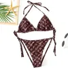 Sexy bikini vrouwen badpak push-up beha bikini set tweedelige badmode hoog gesneden badpak beachwear lace-up braziliaans