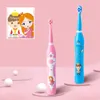 Cosoul crianças escova de dentes elétrica crianças caixa príncipe princesa sonic bebê 3-12 anos recarregável 220224
