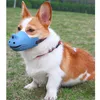 Silicone Dog Muzzle Silicone Basket Dogs Safety Cute Mouth Covers Adjustable Rubber Dog Muzzle Stop Biting Pet Training Supplies 201102