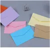 100pcslot candy kraft paper 14 ألوان مظاريف فارغة الأظرف المصرفية بطاقات المعايدة الأظرف الصغيرة أعضاء bbymxe1122746