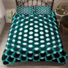Zeimon Moderna 3D-sängkläder Geometrisk Duvet Cover PillowCase 2 / 3PCS Twin Queen King Size Bed Kläder för Home Textiles 201127