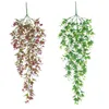 Artificial Hanging Plants Sweet Potato Leaves Fake Rattan Vine for Indoor Outdoor Home Garden Wall Decoration JK2102XB