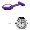 15 Couleurs Cadeau de Noël Infirmière Montre Médicale Silicone Clip Poche Mode Broche Fob Tunique Couverture Médecin Silicone Quartz Montres Montre avec Broche Soins de Santé Paramédic