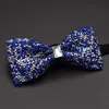2020 Ny modedesigner Mens Diamond Bow Ties Wedding Party Formal Suit Double Fabric Bowtie Business Slitte Butterfly Knot1