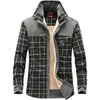 Veste d'hiver hommes épaississez des vestes en toison chaudes manteaux purs coton plaid ves à vêtements militaires hommes chaquetas hombre taille m-3xl 201128