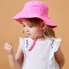 Chapéu do verão do bebê UV Protection Bucket Caps Crianças ao ar livre Beach Girls Meninos chapéus de sol Fisherman Cap Crianças TD425