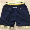 Hip Ncaa Hop Motion Wind Michigan Shorts Net College Basketball Léger Respirant Sports Casual Poche Pantalon Woerines