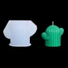 Craft Tools Кактус силиконовые свечи плесень ручной мыло мыло эпоксидный декор 3D глиняный ремесло формы для литья литья восковой литье KDJK2202