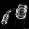 Pattern quartz banger bucket male female 14mm 18mm for Water Bongs Smoking glass bong dab rig