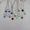 European och American White K Necklace Personlighet Kanin Head Alloy Water Drop Oil Pendant Ornaments Multi-Color Valfri