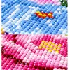 Manualidades 5D bordado de diamantes DIY diamantes redondos mosaico púrpura rosa flor mariposas imagen pintura de diamante punto de cruz decoración del hogar