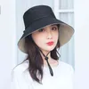Sun Hat Summer Foldable Bucket Hat for Women Outdoor Sunscreen Cotton Fishing Hunting Cap Anti-UV Wide Brim Bucket Sun Hat G220311298B