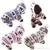 Winter Pet Dog Clothes Fashion Pet Puppy Warm Coral Fleece Clothes Reindeer Snowflake Jacket Apparel Dog Coat Hoodies S-XXL WDH0984-3