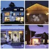 Christmas Snowflake Laser Light Snowfall Projector Moving Snow Garden Laser Projector Lamp For Year Party decor 201201
