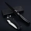 1Pcs New Flipper Folding Knife D2 Satin Blade Steel Sheet + G10 Handle Outdoor Camping Hiking Ball Bearing Fold Knives