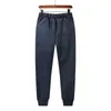 Pantalones de chándal para hombre de talla grande 8xl, pantalones de chándal cálidos para invierno, pantalones para correr para hombre, pantalones de chándal gruesos de lana gris y negro para hombre, pantalones de chándal 201110