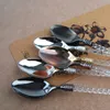 Transparent Crystal Spoon Coffee Mixing Spoons Fruit Dessert Scoop Ice Cream Yogurt Spoons Household Tea Set Accessories BH5990 TYJ