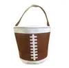 Partyzubehör Basketball Osterkorb Sport Canvas Totes Fußball Baseball Fußball Softball Eimer Aufbewahrungstasche Kinder Süßigkeiten Handtasche JJE13146