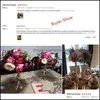 Dekoratif Çiçekler Çelenkler Şenlikli Parti Malzemeleri Ev Bahçe Özel 35 cm İpek Peonies Yapay Çiçek Topu Centerpieces Düzenleme Aralık