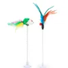 Legendog 1pc Cat Toy Function Interactive Spring Cat Toy Cat Feather Wand Supplies Supplies Taffic Rand Qylnfe