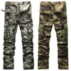 calça de carga masculina algodão de alta qualidade camuflagem jogadora de calças retas homens homens militares cargo de exército do exército 38 220719