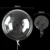 50pcs / lot 20-36 pouces transparente Bobo bulle Ballon clair Air gonflable Helium Globos Mariage d'anniversaire Décoration Baby Show261k
