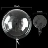 50 sztuk / partia 20-36inch Transparent Bobo Bubble Balloon Clear Nadmuchiwane Air Helum Globos Wedding Birthday Party Decoration Baby Shower