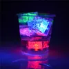 Watersensor sprankelende LED Ice Cubes Luminous Multi -kleuren gloeiend drinkbaar decor voor evenementenfeestje Wedding 0708079A166061466