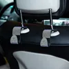 Gancio per sedile posteriore per auto Gancio posteriore con strass diamantati Gancio universale Supporto per poggiatesta automatico Supporto portaoggetti Accessori interni per auto