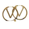 2022 여성 디자이너 후프 이어링 패션 여성 5cm Circle Simple Gold Earring Jewelry Luxurys Designers Earrings Studs Hoops 22272S