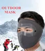 US Stock Fashion Winter Designer Face Maske Fleece Fodrad Tjocka Earmuffs Balaclava Neck Warmer Vindskyddad Skidmaskor för utomhussporter FY9223