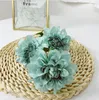 3 head round leaf dahlia Decorative Flowers chrysanthemum silk flower wedding hall decoration available