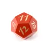 Natural Red Jasper Loose Gemstones Engrave Dungeons And Dragons Game-Number-Dice Customized Stone Role Play Game Polyhedron Stones Dice Set Ornament Wholesale
