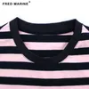 2021 France Serige park striped t shirt for classical design with tie badge new Top tee for big size high quality cottomaterial G1229
