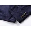 PYJTRL Maschio Retro Vintage Blu Navy Stampa floreale Casual Velvet Blazer Homme Design Casacas Uomo Cappotto Slim Fit Giacca LJ201103