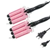 3 Barrel Curling Iron Wand Hair Waver Curler Iron Triple Barrels Hår Vikning Styling Tools Crimping Tool For Deep Waves300D