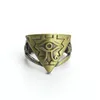 Cluster Rings Anime Yu-Gi-Oh Millennium Eyes Logo Ring Hollow Brozen Cosplay Finger Handmade Unisex Otaku Gifts Cosplay1