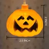 8 lägen Halloween Pumpkin Light Indoor LED Curtain Lights AC EU 220V US 110V Pumpkin Lamp för Holiday Christmas Halloween Decor 201203